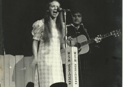 Dixie Rose singing at the Grand Ole Opry